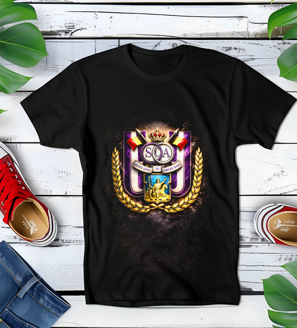 T-shirt ANDERLECHT noir à demi-teintes