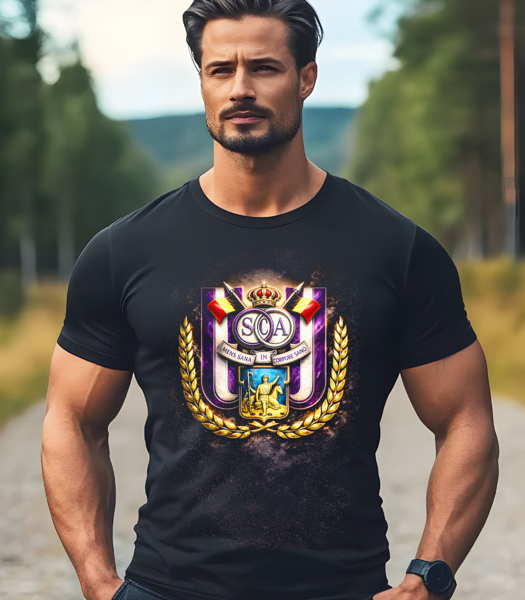 T-shirt ANDERLECHT noir à demi-teintes