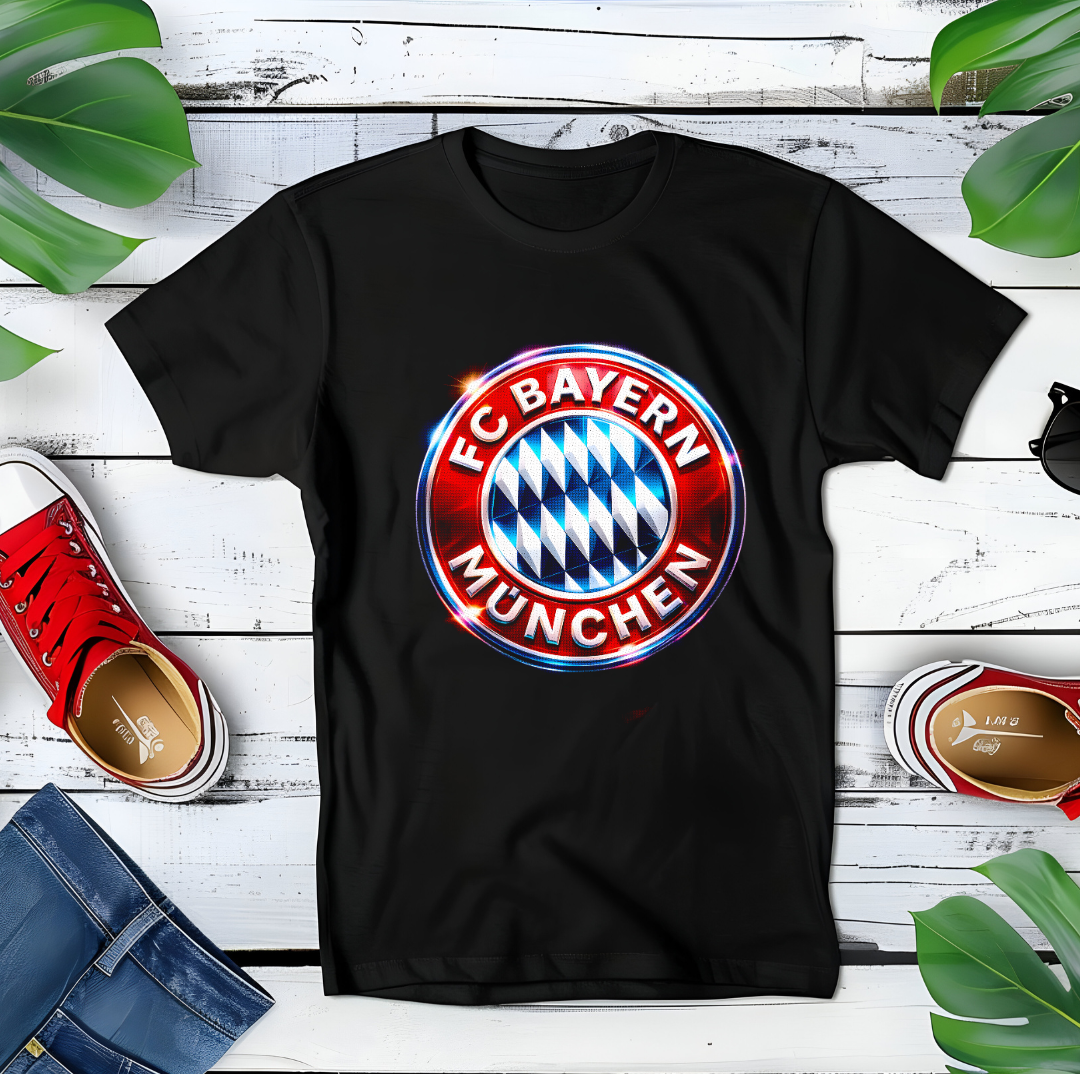 T-shirt noir à motif demi-teintes BAYERN MUNICH