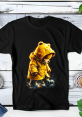 Zwarte T-Shirt  Halftone Beer 001