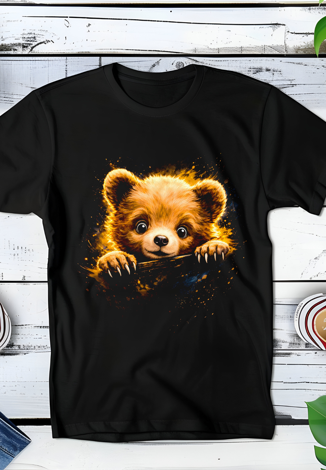 Zwarte T-Shirt  Halftone Beer 003