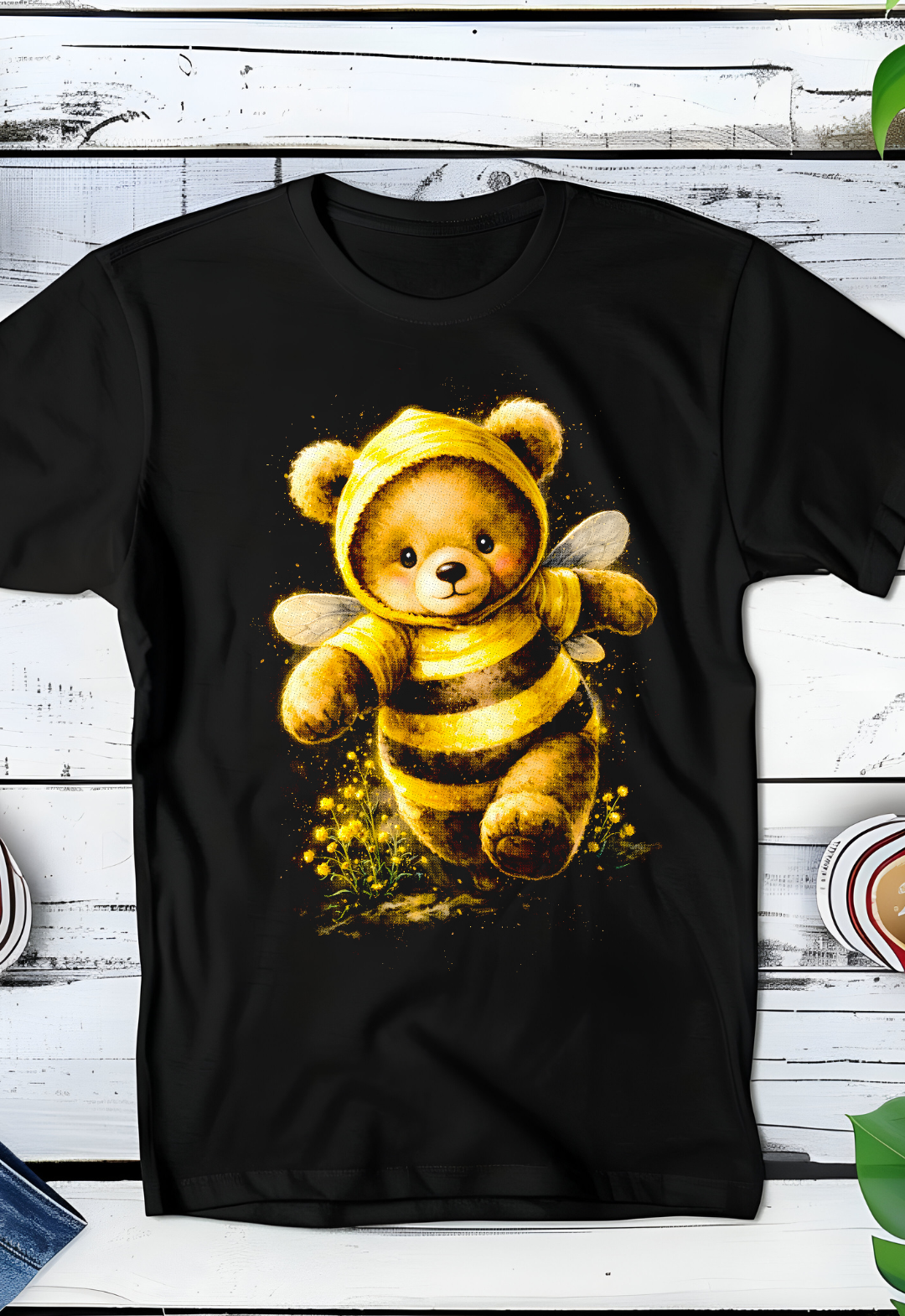Zwarte T-Shirt  Halftone Beer 005