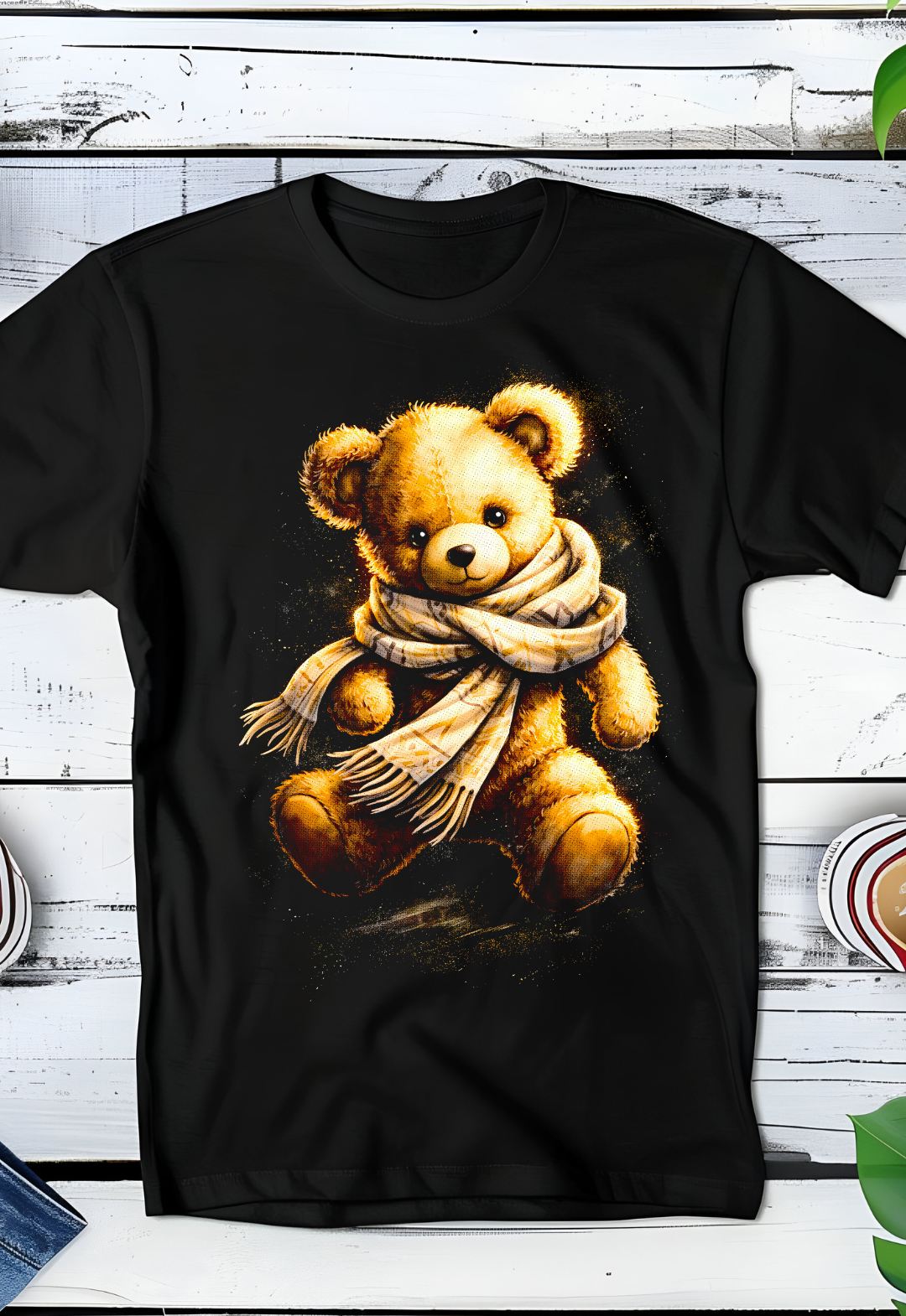 Zwarte T-Shirt  Halftone Beer 006