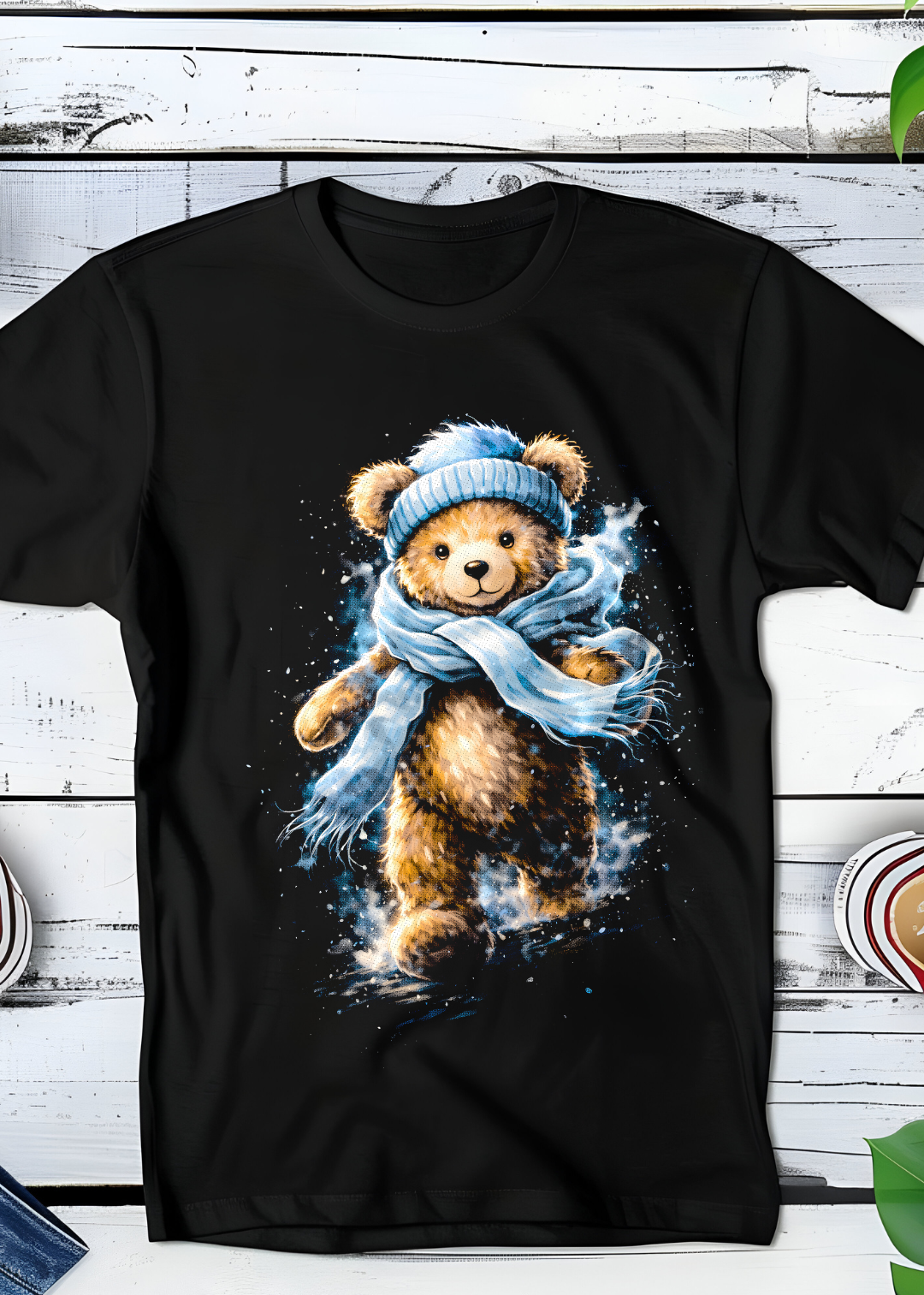 Zwarte T-Shirt  Halftone Beer 007