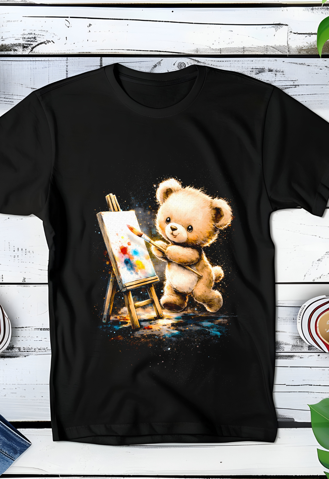 Zwarte T-Shirt  Halftone Beer 009