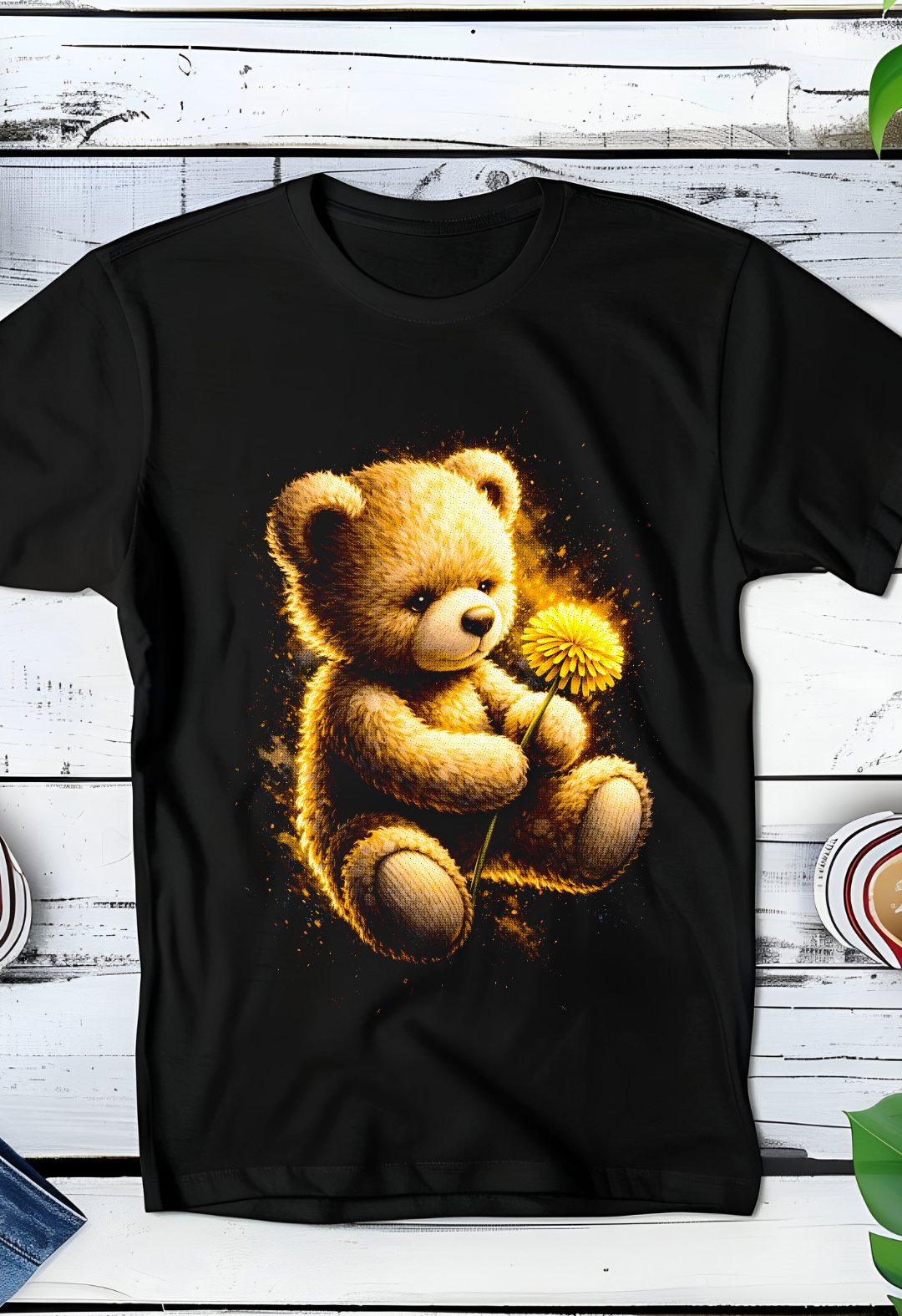 Zwarte T-Shirt  Halftone Beer 011