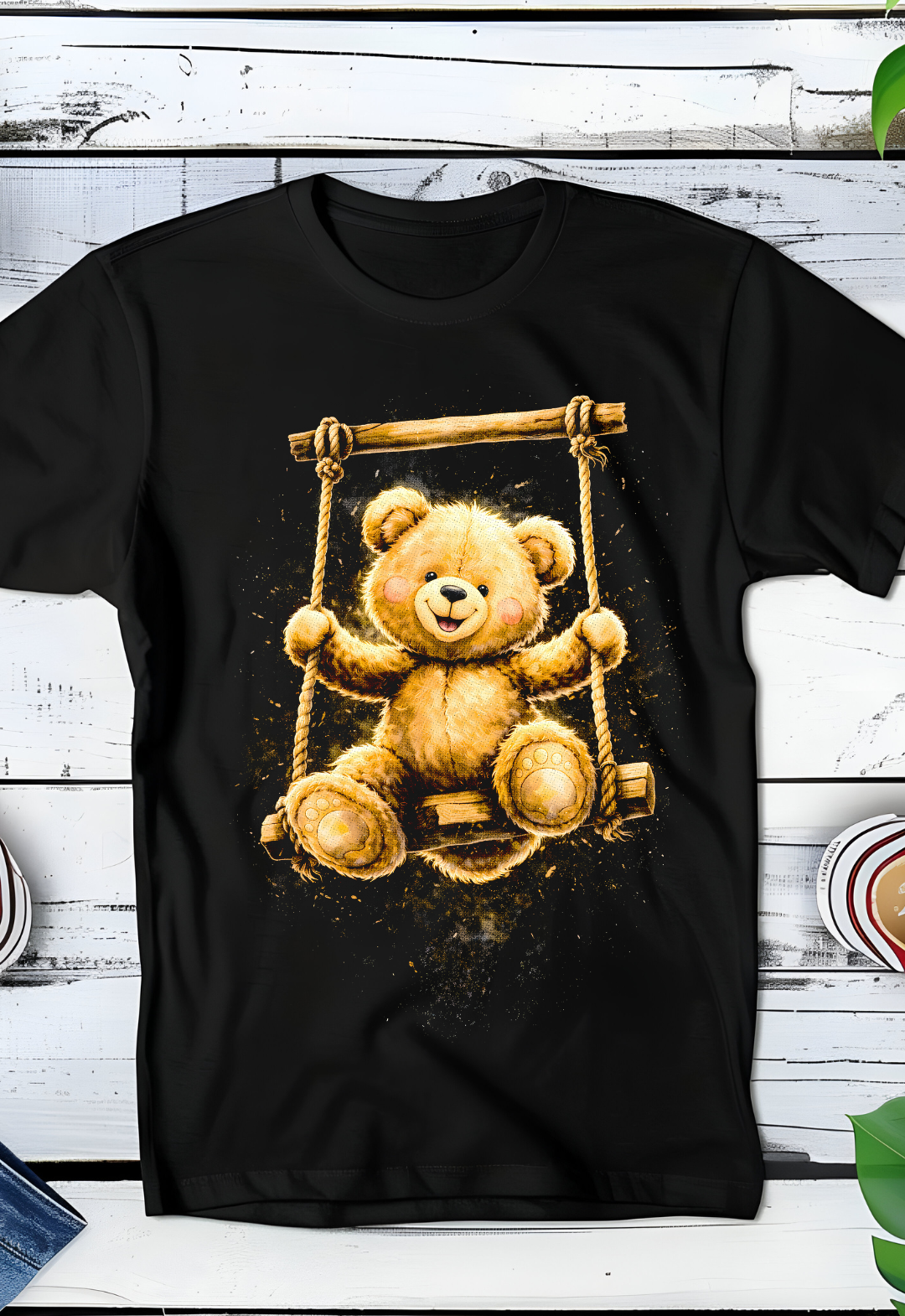 Zwarte T-Shirt  Halftone Beer 012