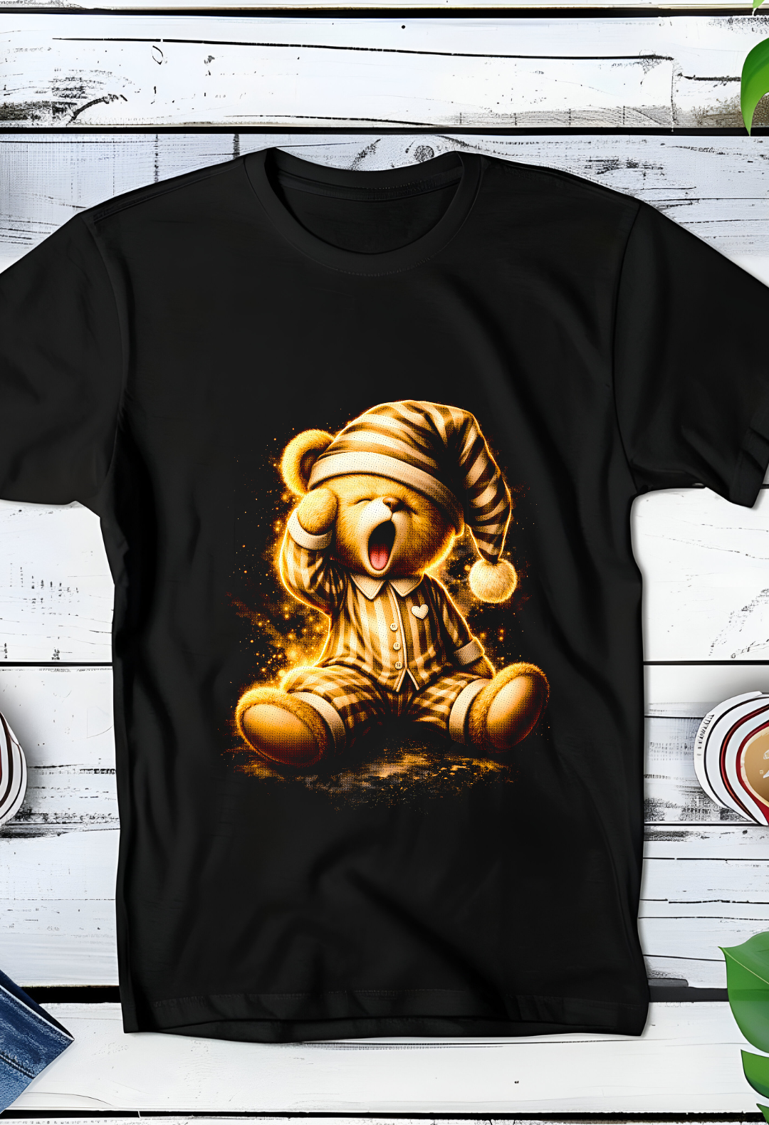 Zwarte T-Shirt  Halftone Beer 013