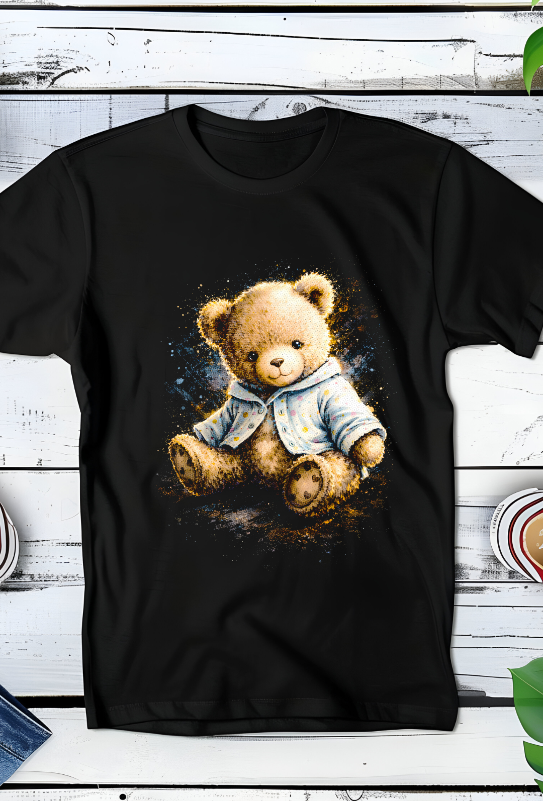 Zwarte T-Shirt  Halftone Beer 015
