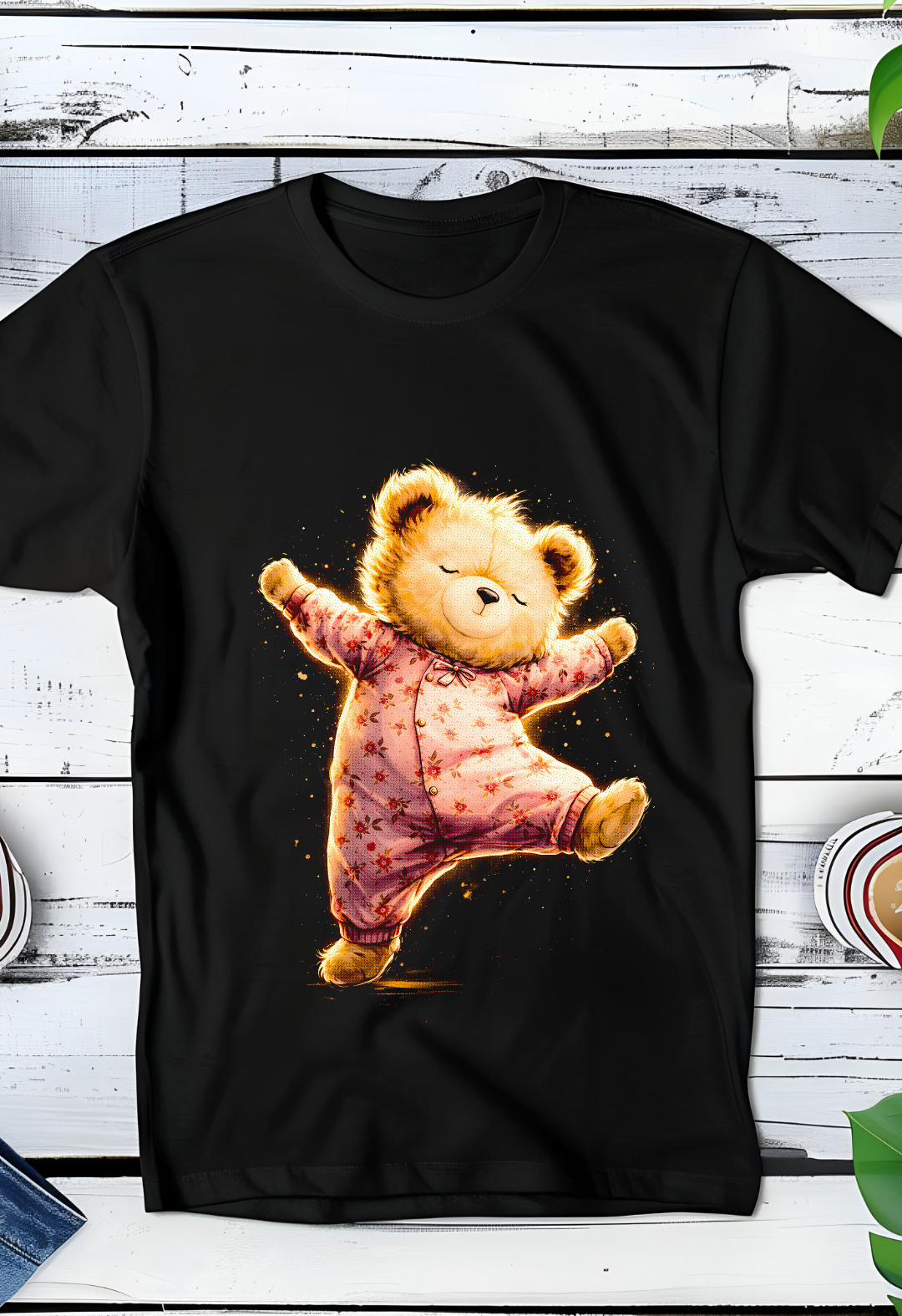 Zwarte T-Shirt  Halftone Beer 018