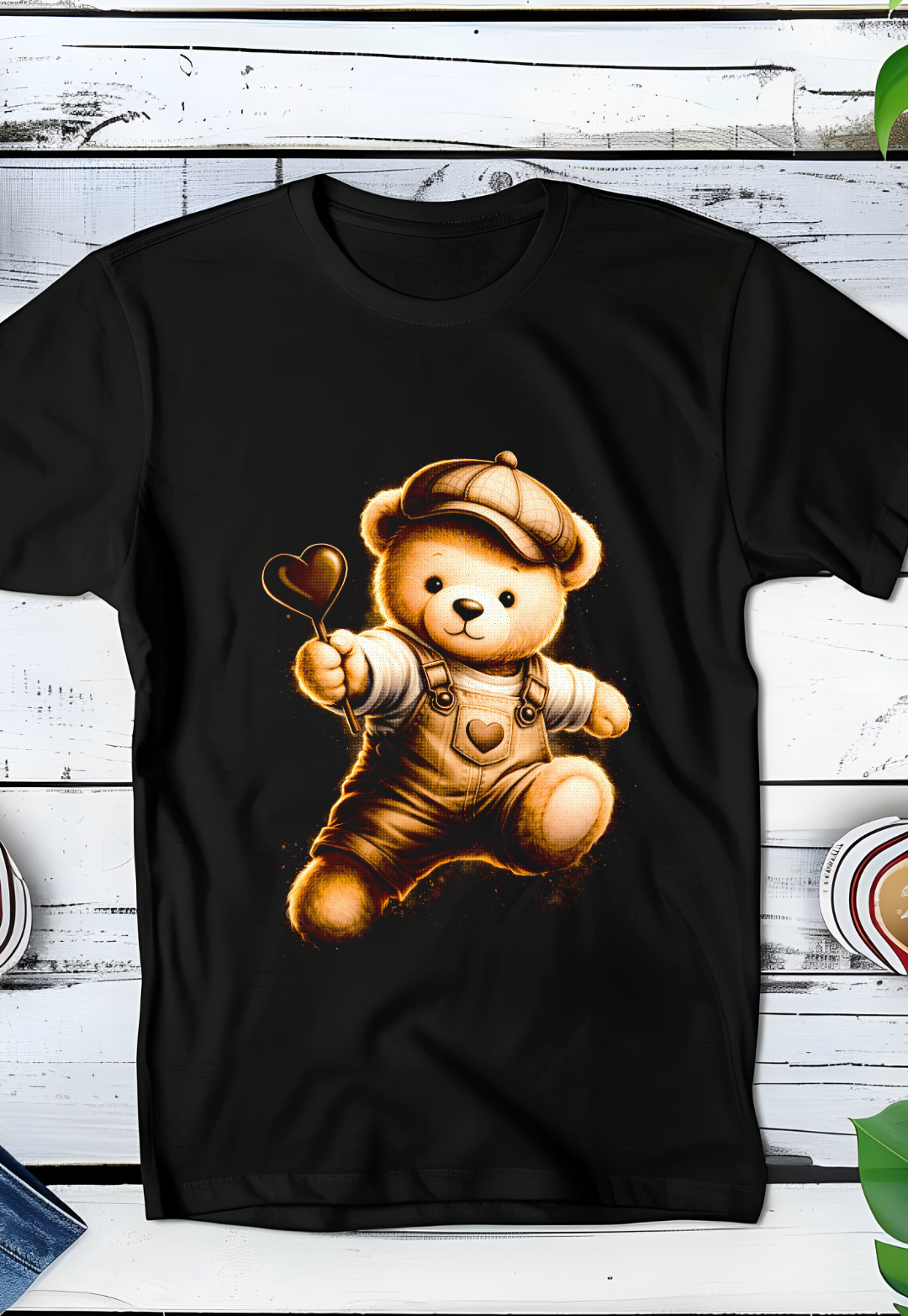 Zwarte T-Shirt  Halftone Beer 021