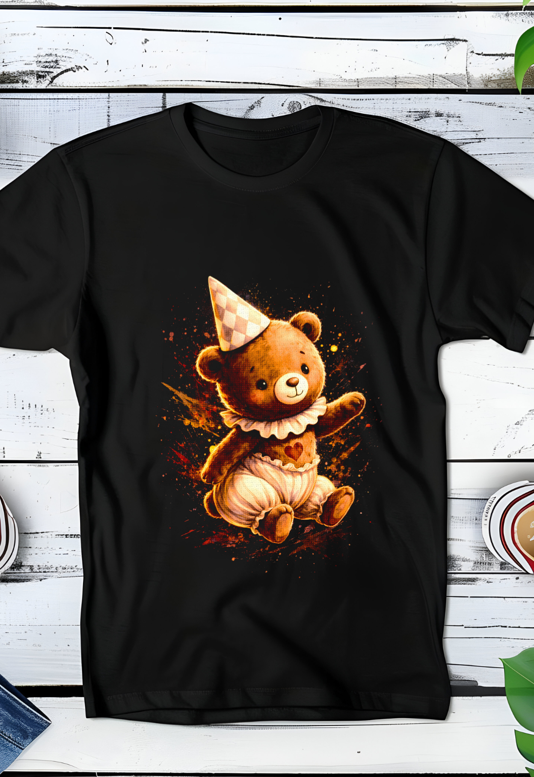 Zwarte T-Shirt  Halftone Beer 022