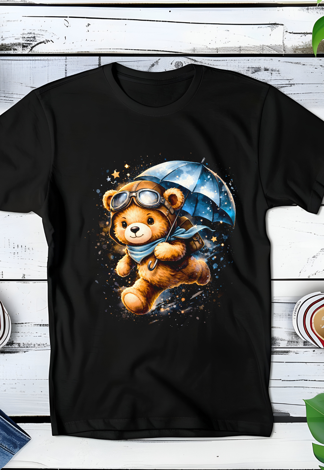 Zwarte T-Shirt  Halftone Beer 024
