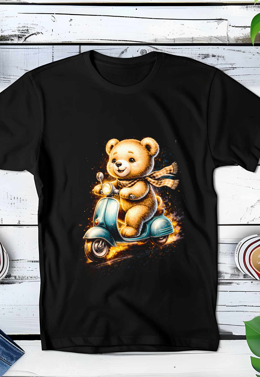 Zwarte T-Shirt  Halftone Beer 026