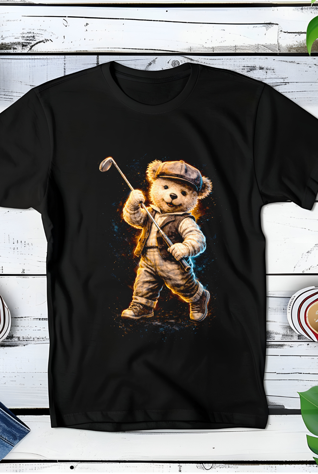 Zwarte T-Shirt  Halftone Beer 033
