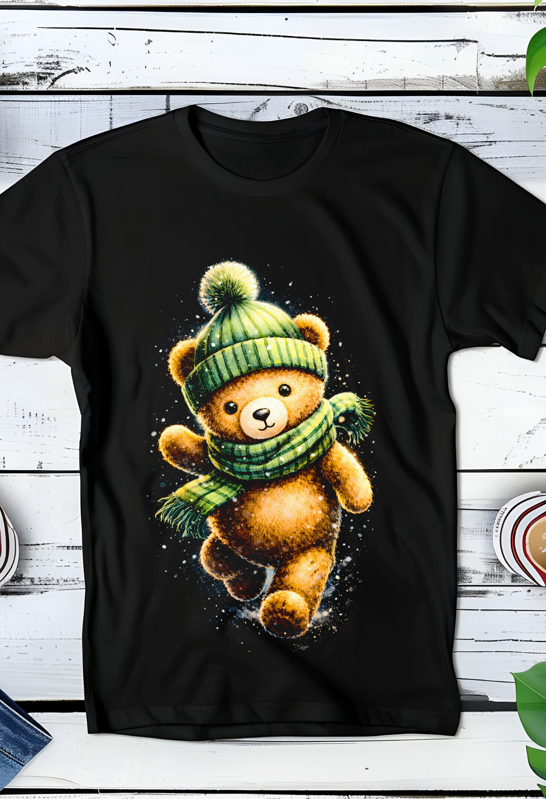 Zwarte T-Shirt  Halftone Beer 035