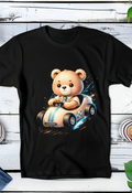 Zwarte T-Shirt  Halftone Beer 039