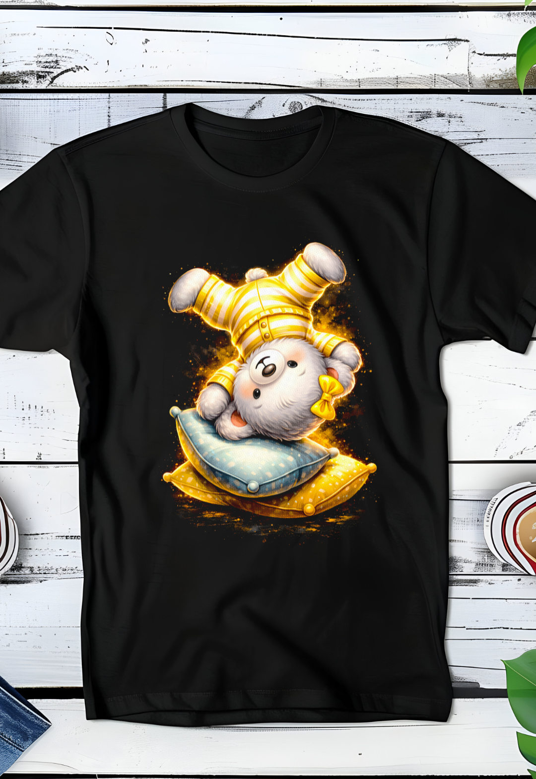 Zwarte T-Shirt  Halftone Beer 042