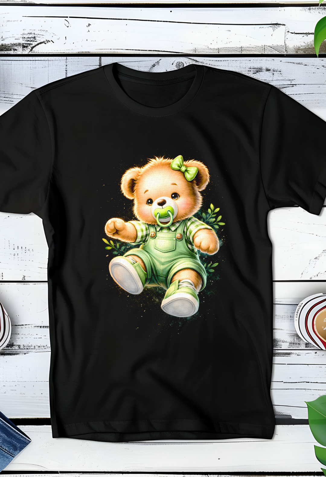 Zwarte T-Shirt  Halftone Beer 043