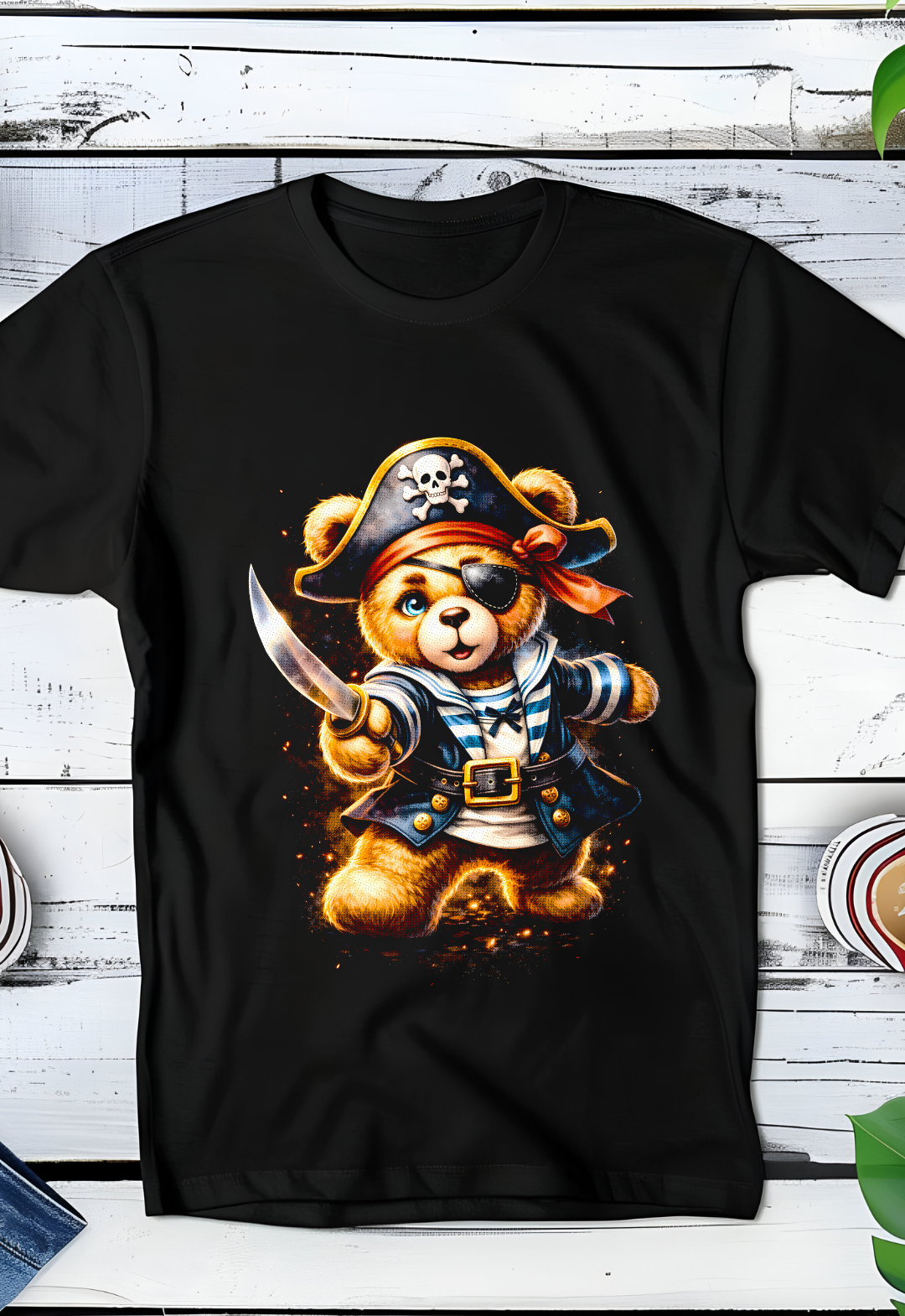 Zwarte T-Shirt  Halftone Beer 047