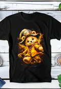 Zwarte T-Shirt  Halftone Beer 048