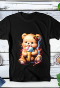 Zwarte T-Shirt  Halftone Beer 049