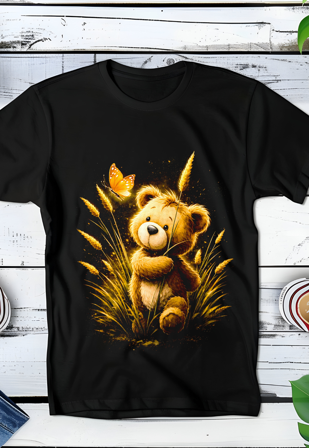 Zwarte T-Shirt  Halftone Beer 051