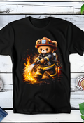 Zwarte T-Shirt  Halftone Beer 053