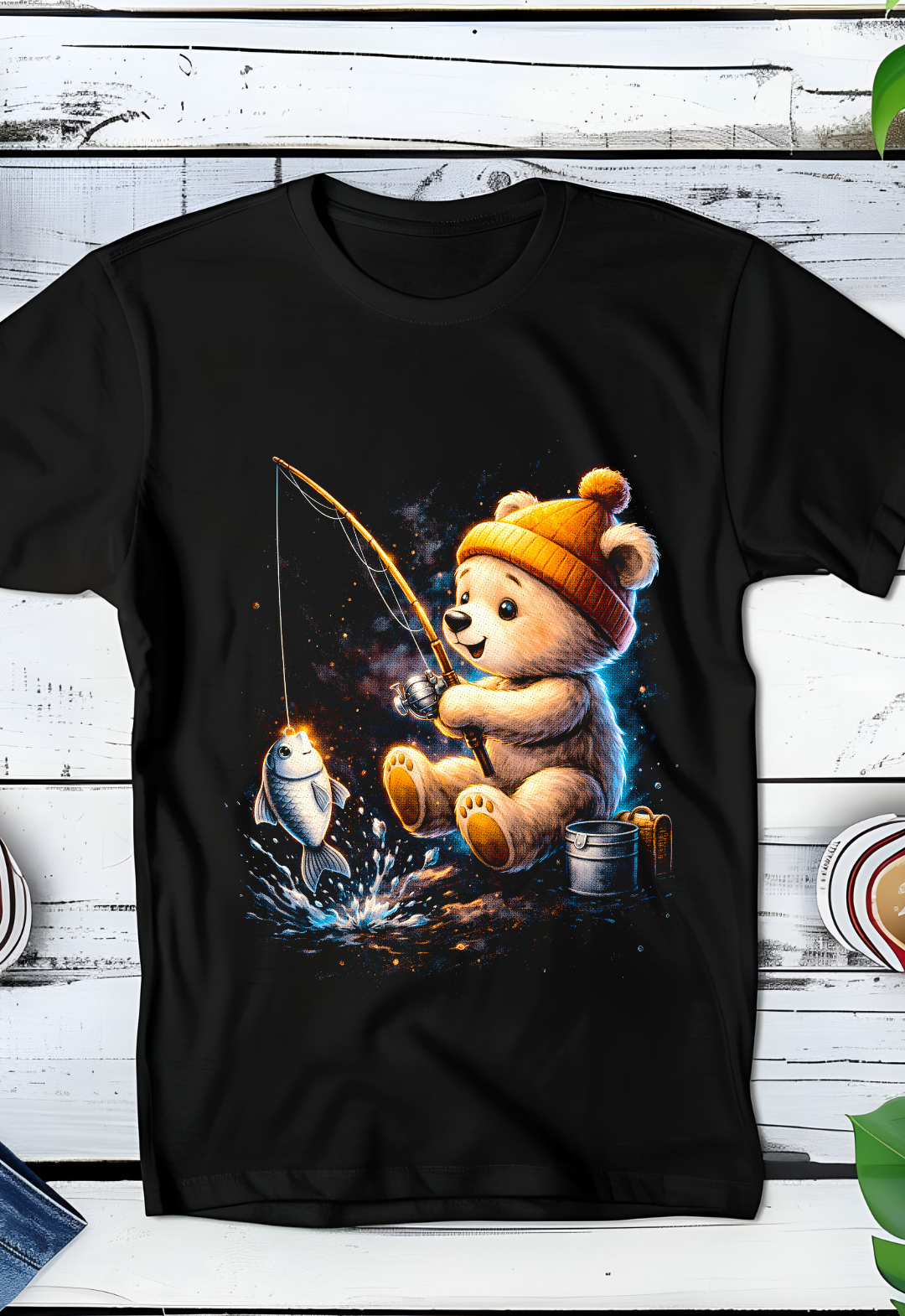 Zwarte T-Shirt  Halftone Beer 054