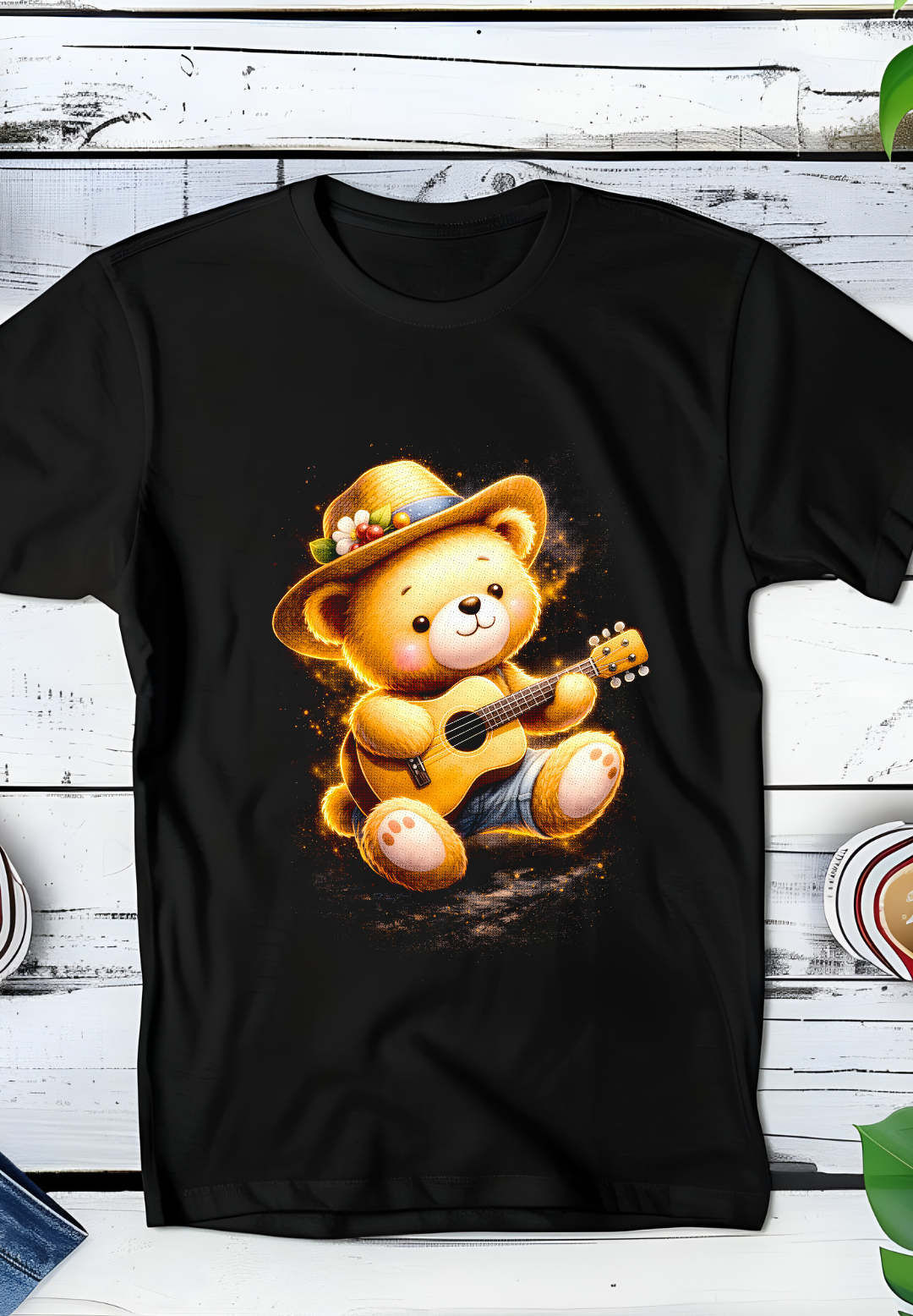 Zwarte T-Shirt  Halftone Beer 055