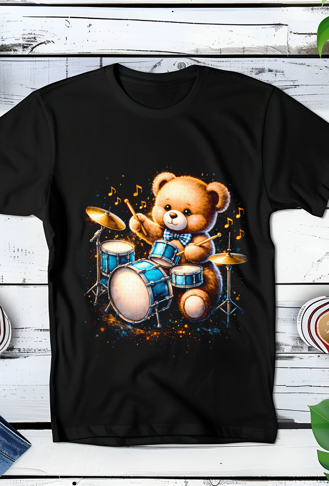 Zwarte T-Shirt  Halftone Beer 057