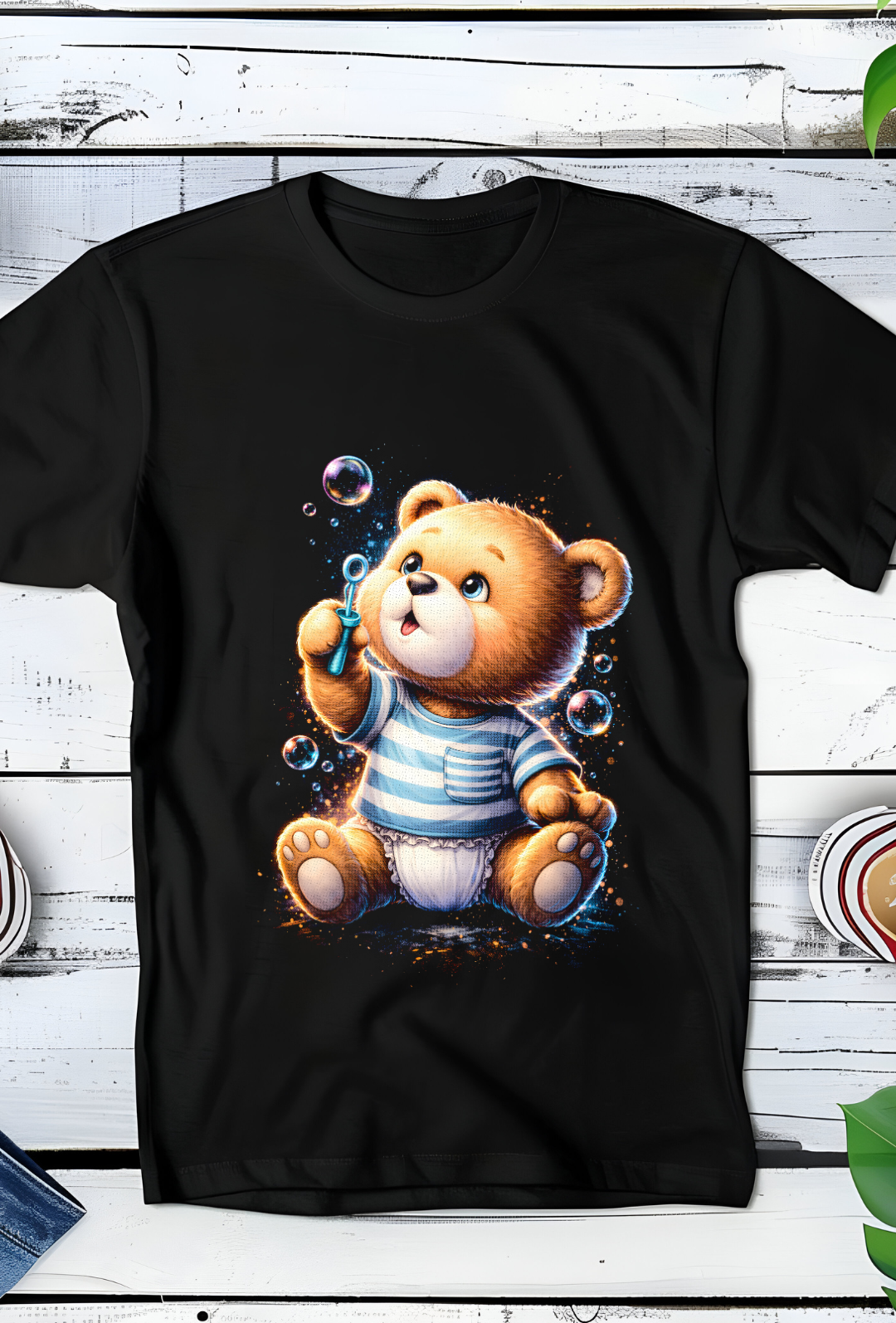 Zwarte T-Shirt  Halftone Beer 061