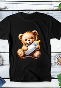 Zwarte T-Shirt  Halftone Beer 063
