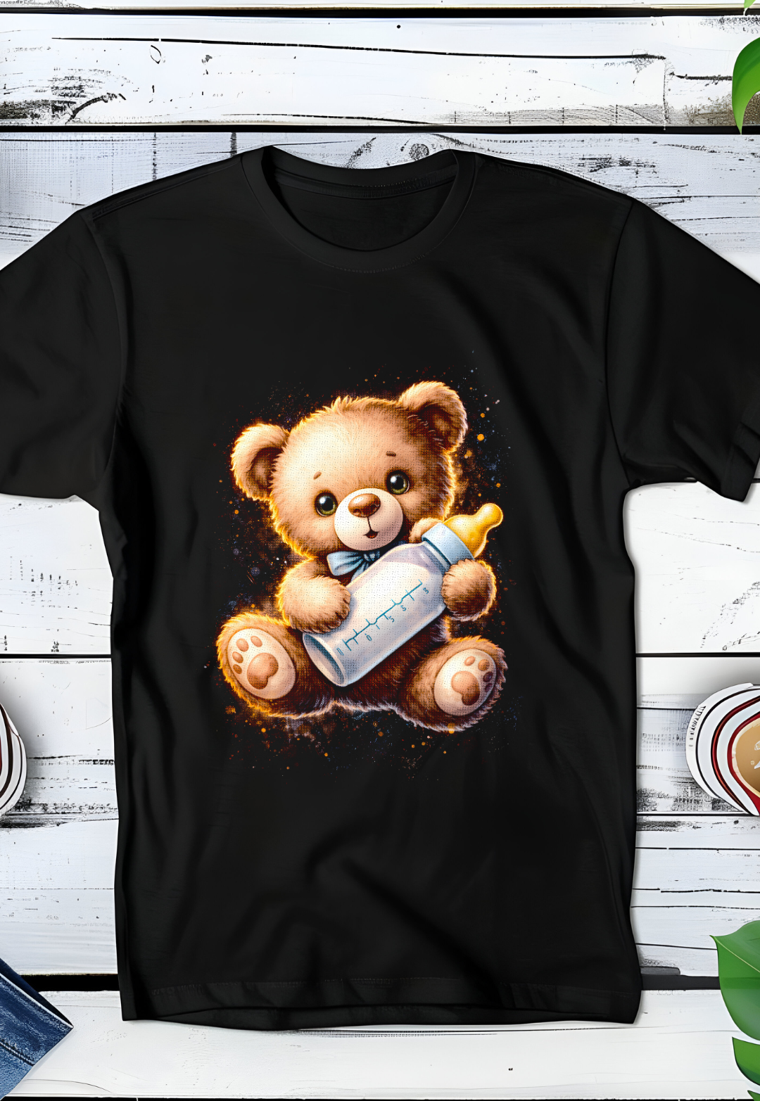 Zwarte T-Shirt  Halftone Beer 063