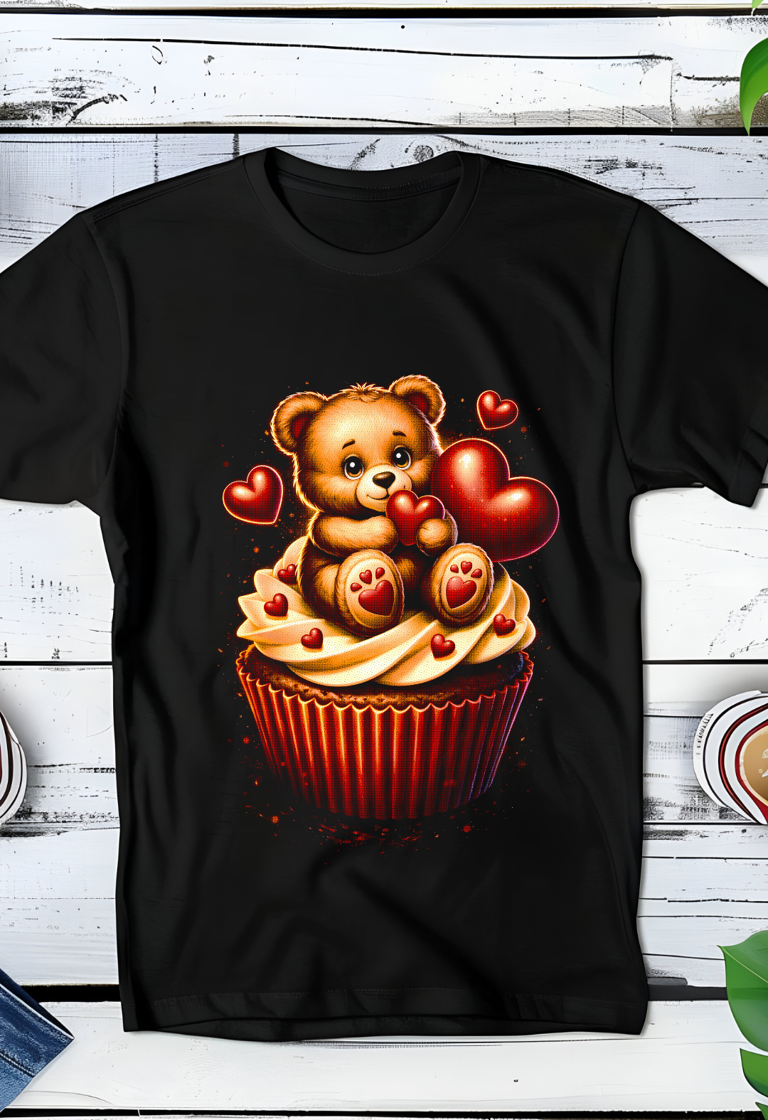 Zwarte T-Shirt  Halftone Beer 066