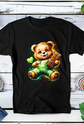 Zwarte T-Shirt  Halftone Beer 067