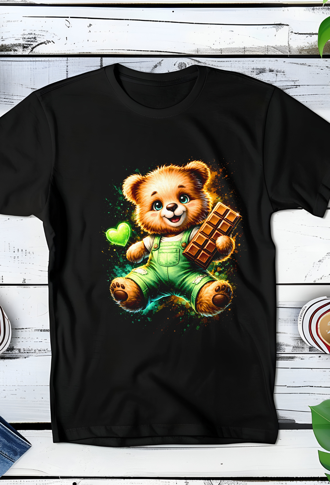 Zwarte T-Shirt  Halftone Beer 067