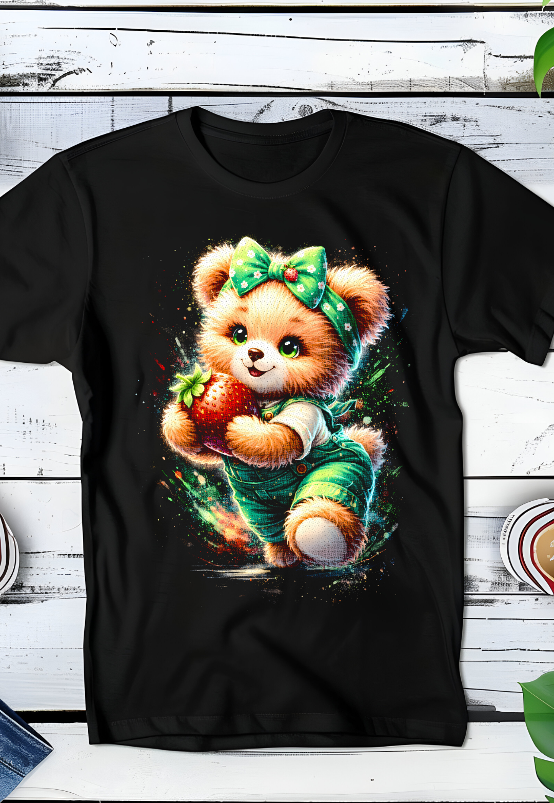 Zwarte T-Shirt  Halftone Beer 069