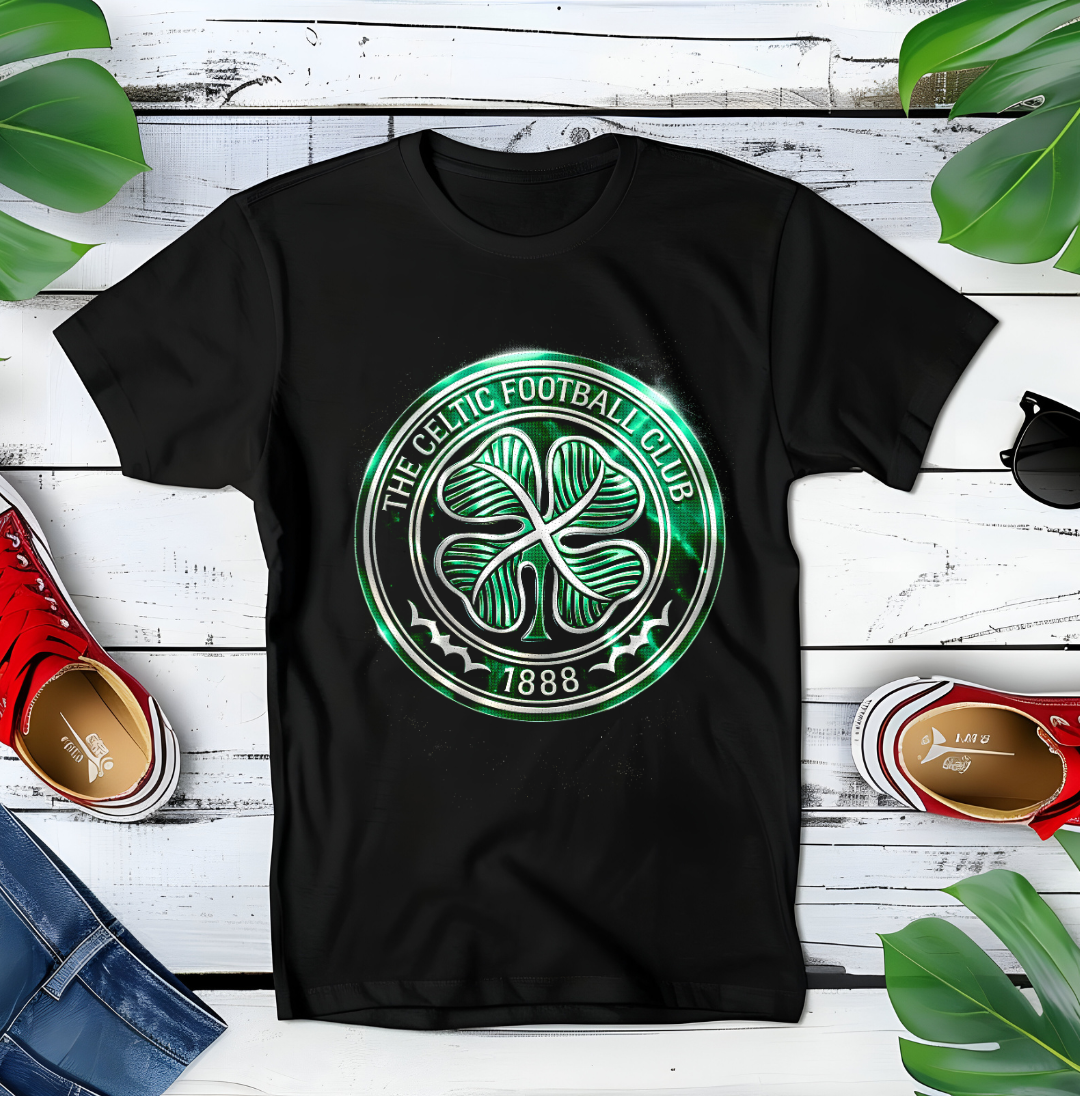 T-shirt noir à demi-teintes CELTIQUE