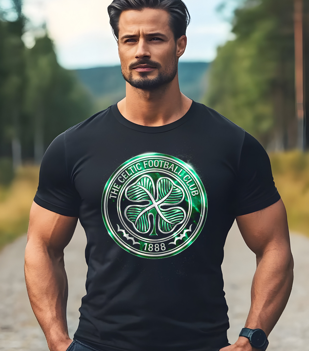 T-shirt noir à demi-teintes CELTIQUE