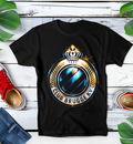 T-shirt noir à motif demi-teintes CLUB BRUGGE