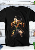 Zwart t-shirt met Halftone Dragon Ball print nummer 001