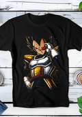 Zwart t-shirt met Halftone Dragon Ball print nummer 002