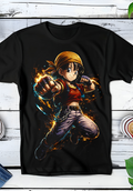 Zwart t-shirt met Halftone Dragon Ball print nummer 007