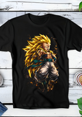 Zwart t-shirt met Halftone Dragon Ball print nummer 013