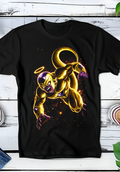 Zwart t-shirt met Halftone Dragon Ball print nummer 017