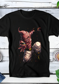 Zwart t-shirt met Halftone Dragon Ball print nummer 020