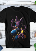 Zwart t-shirt met Halftone Dragon Ball print nummer 022