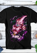 Zwart t-shirt met Halftone Dragon Ball print nummer 023