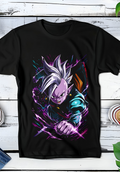 Zwart t-shirt met Halftone Dragon Ball print nummer 029